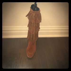 Michael Kors fringe boot sz 8